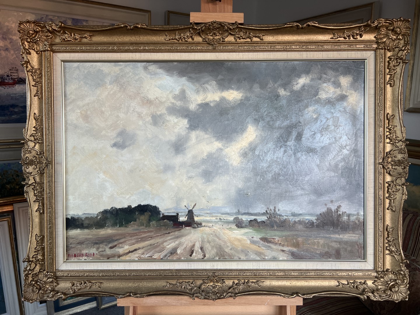 Marcus Ford River Blyth Oil painting For sale Norfolk Art Online